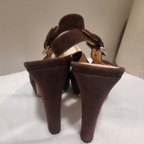 Prada brown suede slingback sandals sz 40(9) - Picture 2 of 16